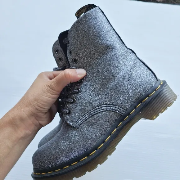 DOC MARTENS 1460 Pascal Glitter Lace-up Combat Boots