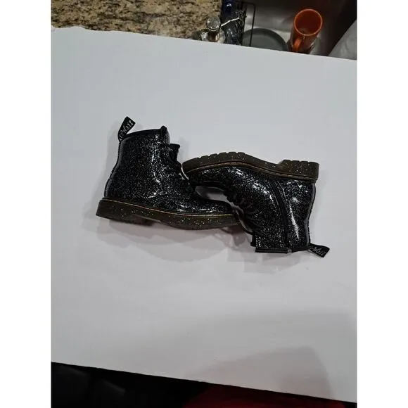 Doc Martens Boots 1460 Glitter T Brown Coated Glitter Child Size 10