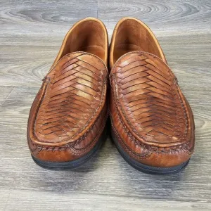 Dockers Tan Men's US13D Leather Brazil Woven Loafers Shoes‎ 90-7352