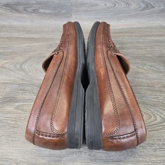 Dockers Tan Men's US13D Leather Brazil Woven Loafers Shoes‎ 90-7352