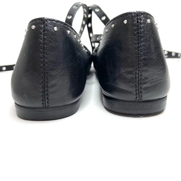 DOLCE VITA Patina Leather Studded Ballet Flats