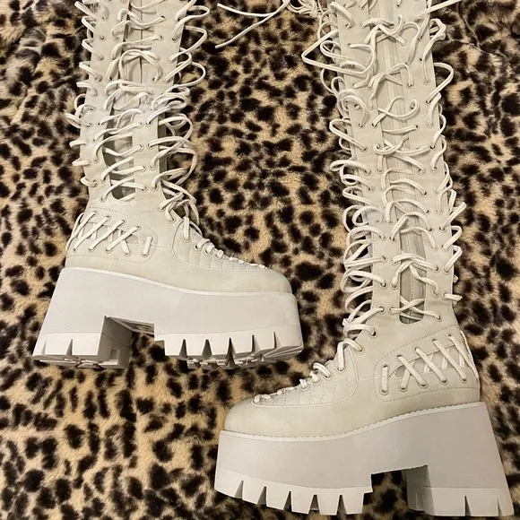 Dolls Kill Club Exx Rude Awakening Treaded Boots