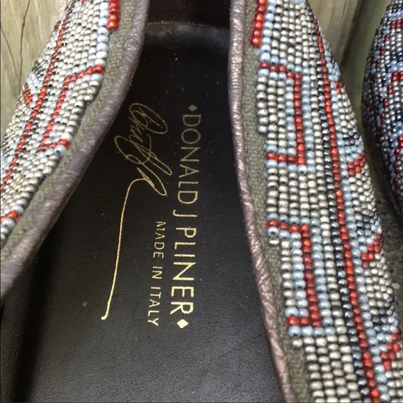 Donald J Pliner Hasin Beaded Flats 10