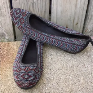 Donald J Pliner Hasin Beaded Flats 10