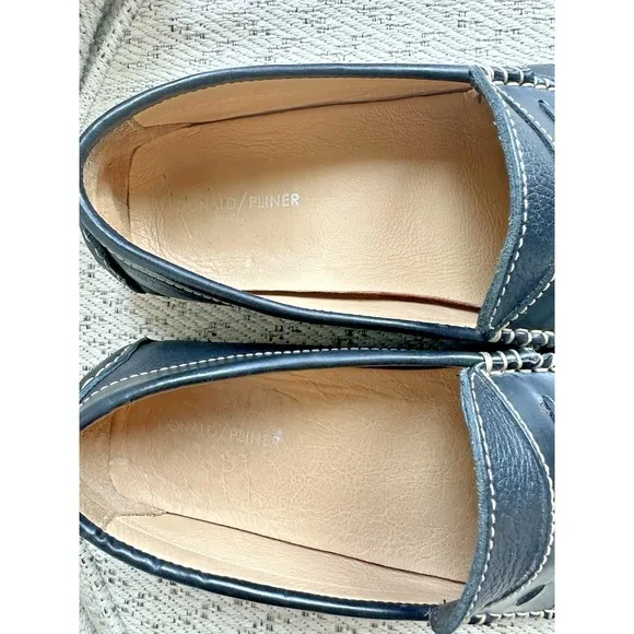 Donald J Pliner Veep Men's Driving Loafers Brown  Leather Slip On Shoes Sz‎ 11 M
