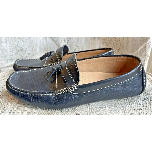 Donald J Pliner Veep Men's Driving Loafers Brown  Leather Slip On Shoes Sz‎ 11 M