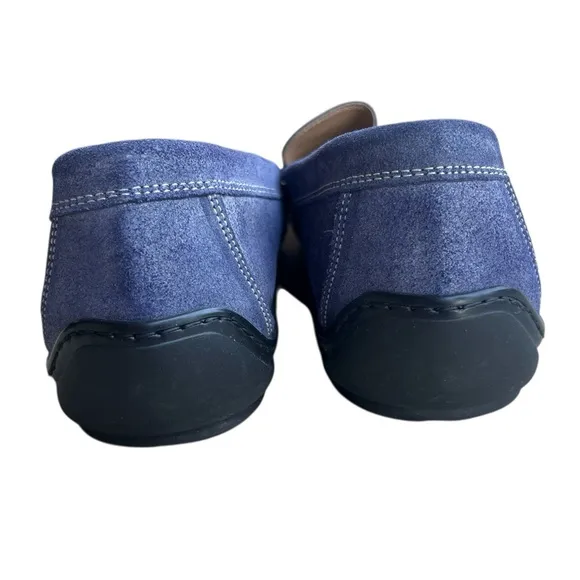 Donald Pliner Edlyn Blue Suede Horsebit Moc Toe Driving Loafer Men's Sz 13 Shoe