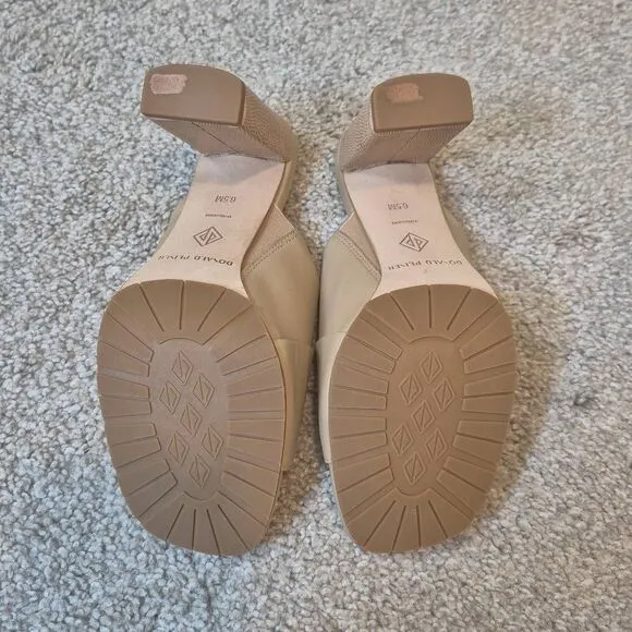 Donald Pliner Sorin Nappa Leather Slip-On Heeled Sandals Size 6.5