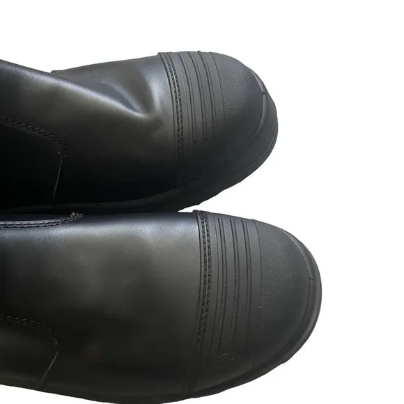Double H Chelsea Black Leather Safety Work Boots