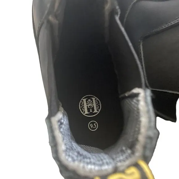 Double H Chelsea Black Leather Safety Work Boots
