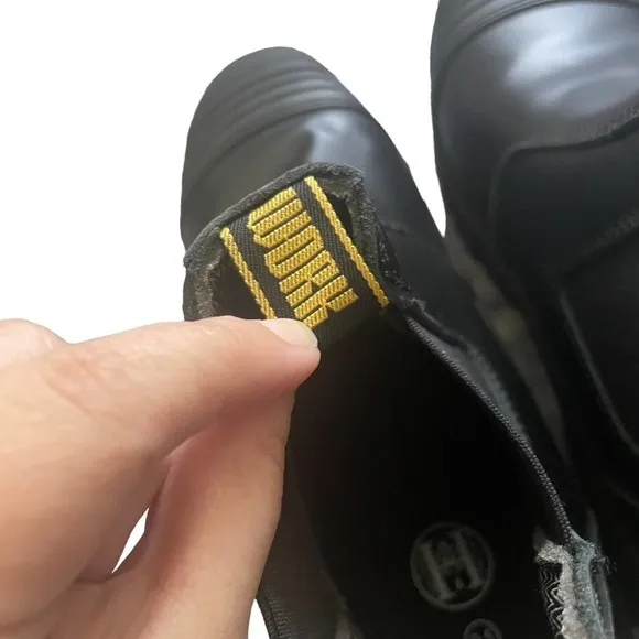 Double H Chelsea Black Leather Safety Work Boots