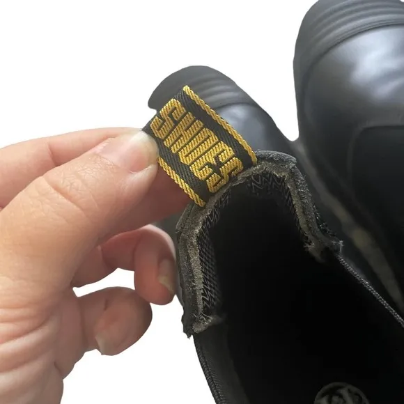 Double H Chelsea Black Leather Safety Work Boots