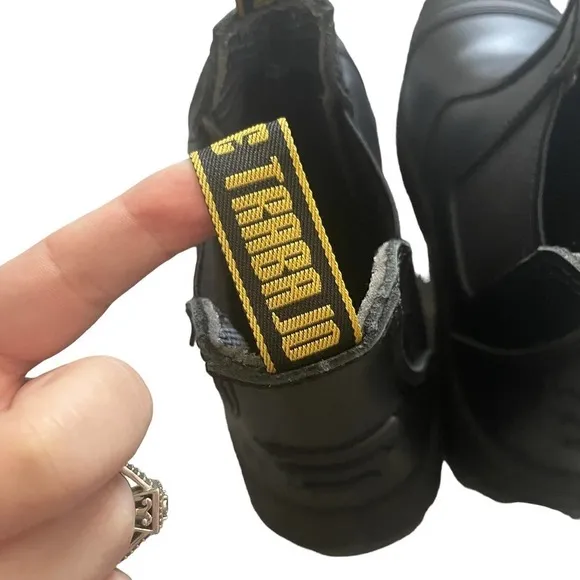 Double H Chelsea Black Leather Safety Work Boots