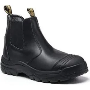 Double H Chelsea Black Leather Safety Work Boots