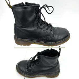 Dr. Doc Martens Kids Size 3 1460 J Combat Boots Black
