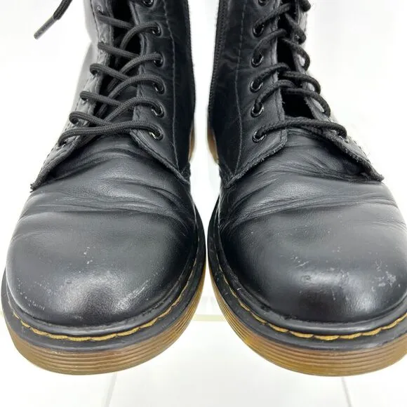Dr. Doc Martens Kids Size 3 1460 J Combat Boots Black