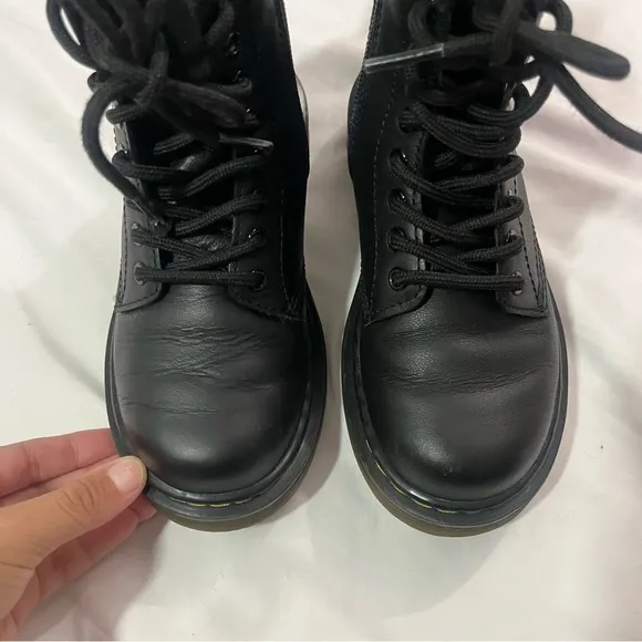 Dr. Martens 1460 Boots Combat Kids Doc Martens Zip Up Lace up Unisex Size 12