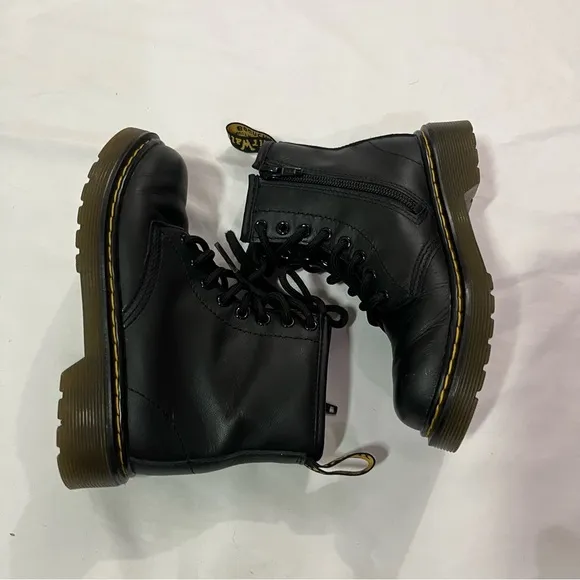 Dr. Martens 1460 Boots Combat Kids Doc Martens Zip Up Lace up Unisex Size 12