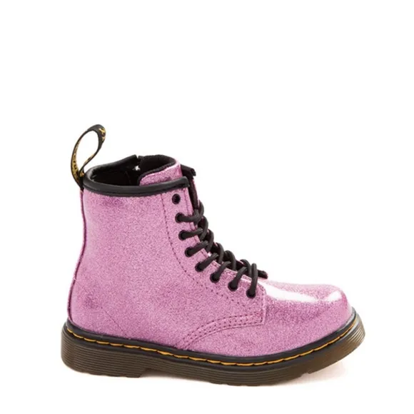 Dr Martens 1460 Glittery Pink Combat Boots Uk 7 US 8