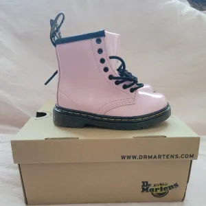 Dr. Martens 1460 Leather Combat &amp; Lace-Up Boots Pale Pink Kids Toddler Size 7