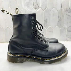 Dr Martens 1460 Nappa Leather Lug Sole Lace-Up Combat Boots Black Size 7
