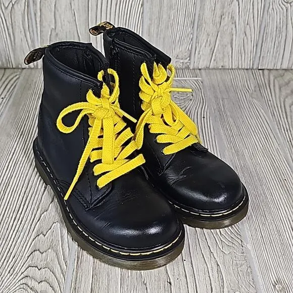 Dr. Martens 1460 Pablo Leather Lace Up Combat Boots Kids Toddler Size 13