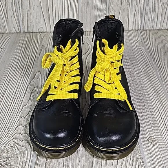 Dr. Martens 1460 Pablo Leather Lace Up Combat Boots Kids Toddler Size 13