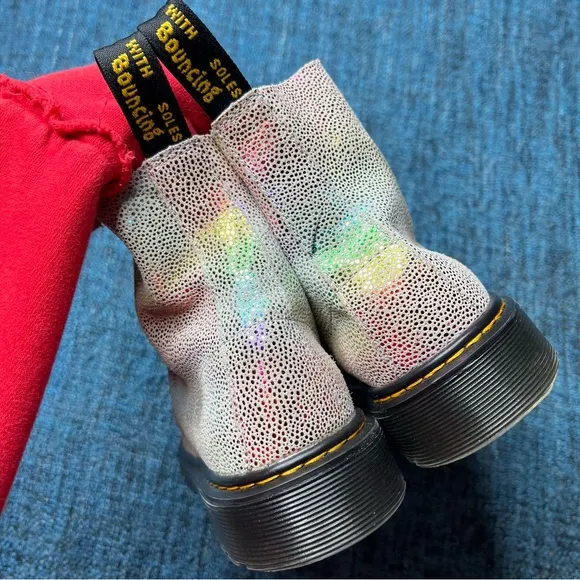 Dr. Martens 1460 Pascal Rainbow Iridescent Combat Boots
