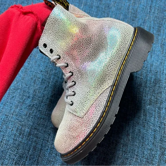 Dr. Martens 1460 Pascal Rainbow Iridescent Combat Boots