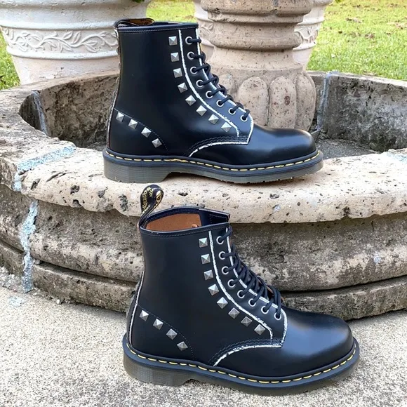 Dr. Martens 1460 Stud Black Boots.