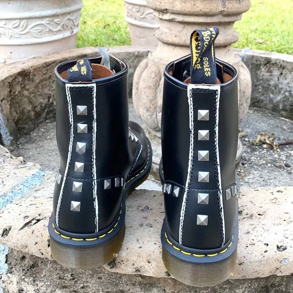 Dr. Martens 1460 Stud Black Boots.