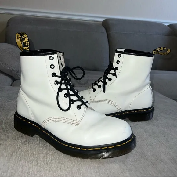 Dr. Martens 1460 White Boots