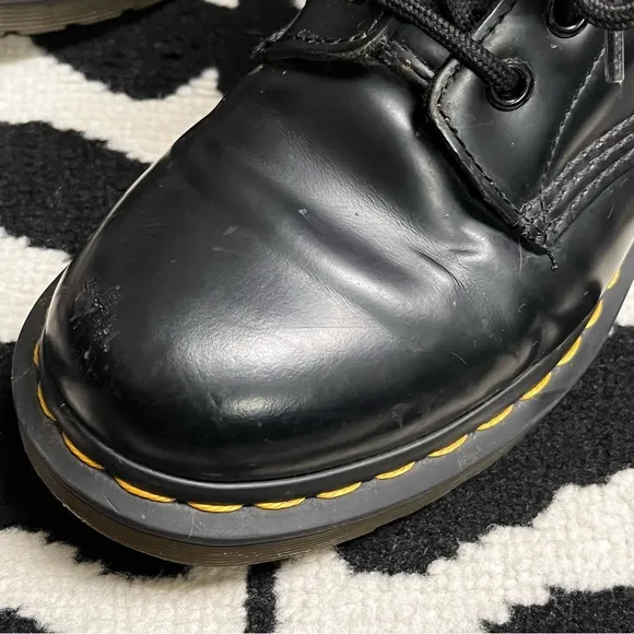 Dr Martens 1460W 8-Eye Combat Boots Black Size 7