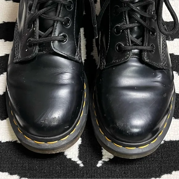 Dr Martens 1460W 8-Eye Combat Boots Black Size 7