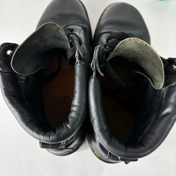 Dr. Martens 939 Combat Boots Men’s 10 Black Leather Vintage Made In England