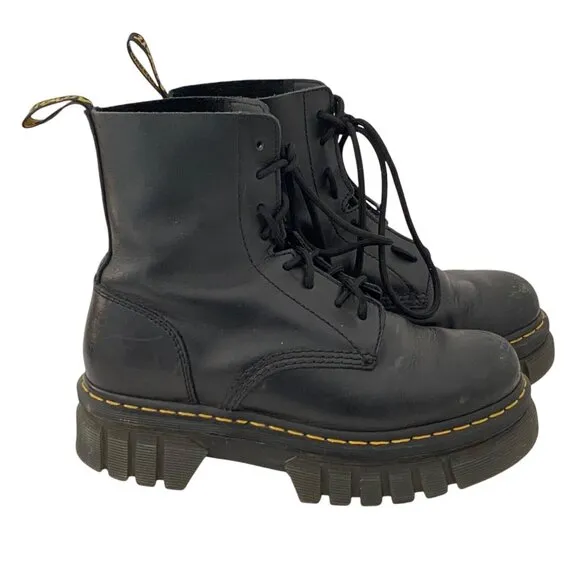 Dr. Martens Audrick 8 Eye Combat Boots Womens Sz 9 AirWare Grunge Punk Platform