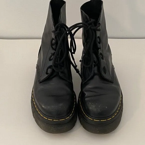 Dr. Martens Audrick 8 Eye Combat Boots Womens Sz 9 AirWare Grunge Punk Platform