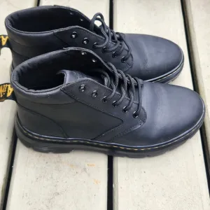 Dr. Martens Black Bonny Leather Moto Combat Boots Unisex Men's Size 8 Ladies 9