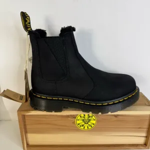 Dr Martens Black Outlaw Leather WinterGrip Chelsea Boots 2976 WG Women's Size 5