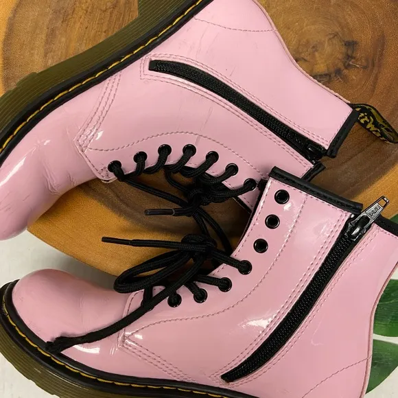 Dr. Martens Bouncing Souls Pink DOCs Combat Boots