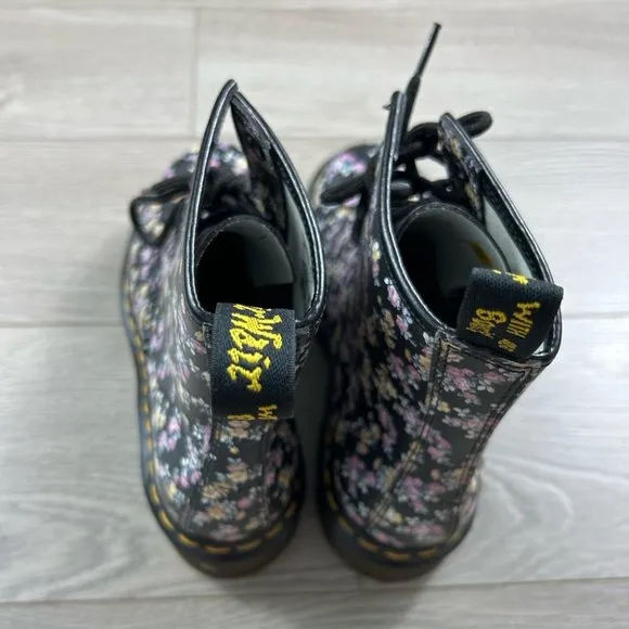 Dr Martens Clemency 1460 Floral Leather Combat Boots