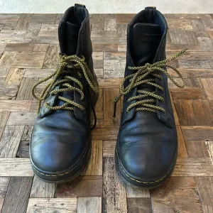 Dr Martens Combs Black Leather Mens Lace Up Combat Boots Size 10