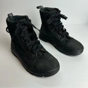 Dr. Martens Combs Combat Boots Women's Size 7 EU 38 Shoes black lace up nylon