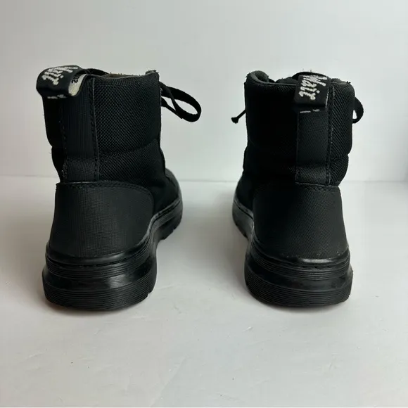 Dr. Martens Combs Combat Boots Women's Size 7 EU 38 Shoes black lace up nylon