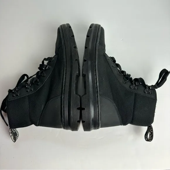 Dr. Martens Combs Combat Boots Women's Size 7 EU 38 Shoes black lace up nylon