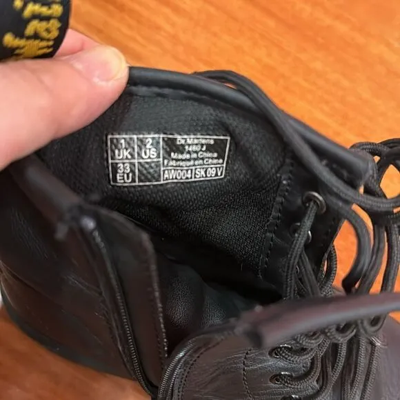 Dr Martens Doc's Combat Boots Black kids size 2