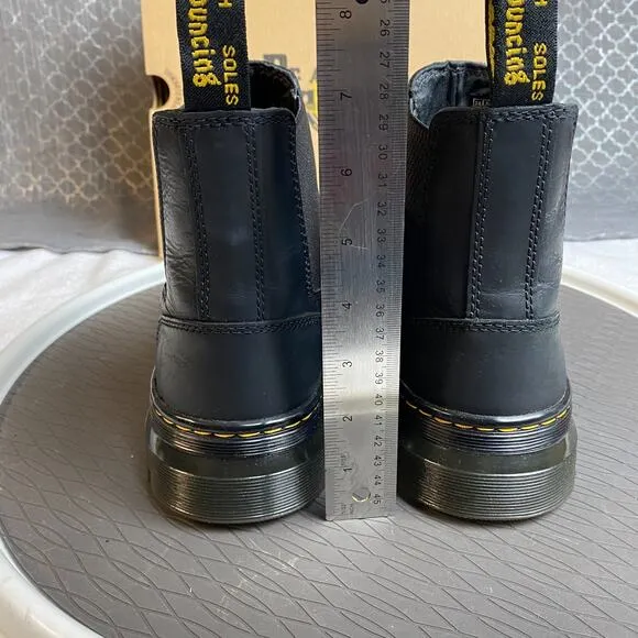 Dr Martens Embury Chelsea Boots Men 9 Black Grunge Streetwear Punkcore Women 10