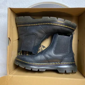 Dr Martens Embury Chelsea Boots Men 9 Black Grunge Streetwear Punkcore Women 10