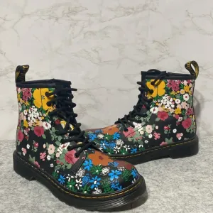 Dr Martens Floral Mash Up Combat Boots
