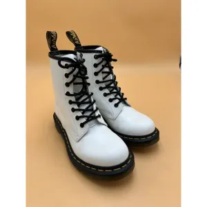Dr. Martens Jadon Platform Boots Womens 7L White JY004 Combat Smooth Leather